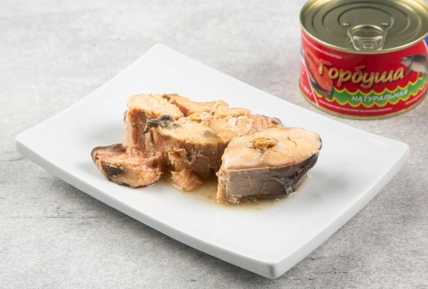 Горбуша натуральная "Курильский берег", ж/б, 250 гр