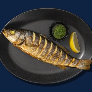 Целый сибас гриль 230гр