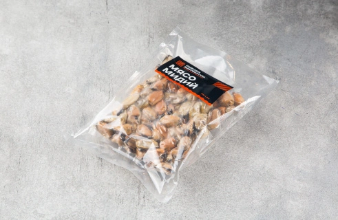 Мясо мидий 200/300 варено-мороженое, 500г