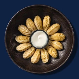 Пельмешки из 2 видов рыб вареные