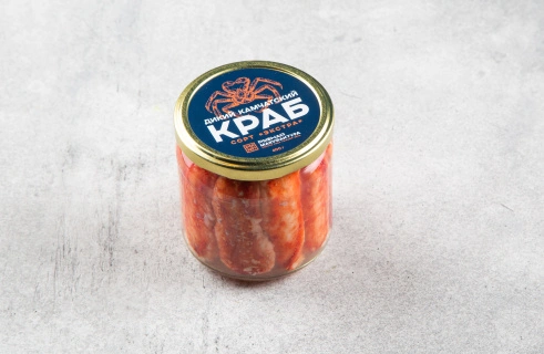 Мясо краба в солевой заливке Рыбная мануфактура №1, 400 гр