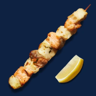 Шашлычок из лосося и трески 90/15 гр.