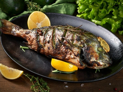 Дорадо-гриль  в маринаде"Базилик", вес