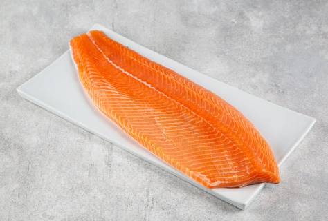 Лосось филе на коже охлаждённое