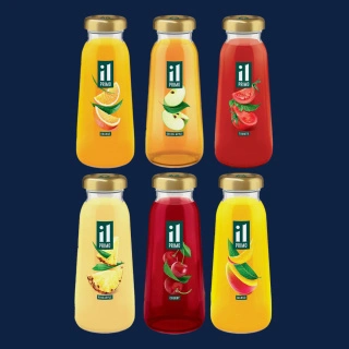 Сок в ассортименте ст. бут.  Il Primo, 0,2