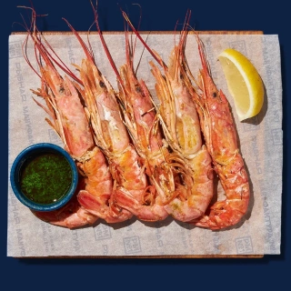 Аргентинские креветки на гриле