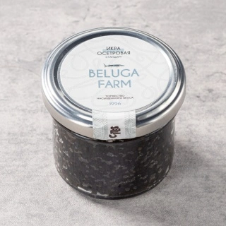 Икра русского осетра забойная зернистая, ст/б 100 гр