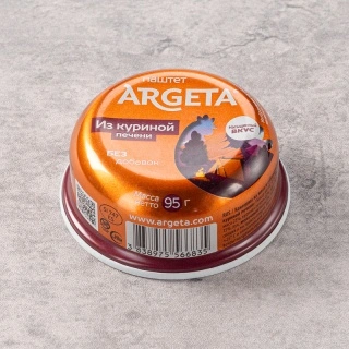 Паштет из куриной печени "Argeta", 95 г
