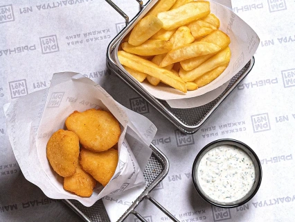 Фиш Наггетсы с картофелем фри 280гр