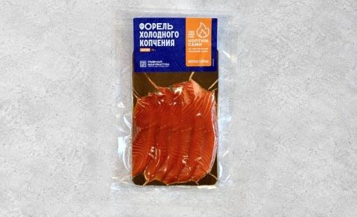 Форель х/к ломтики из собственной коптильни, в/у, 170 г