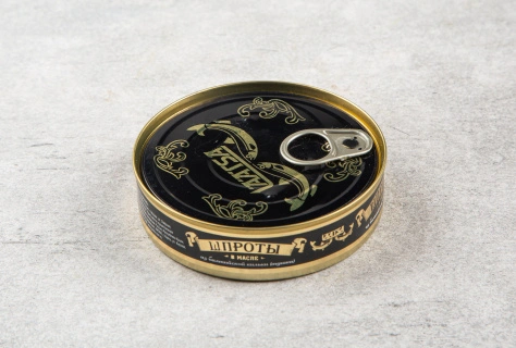 Шпроты из балтийской кильки, ж/б, 160 гр