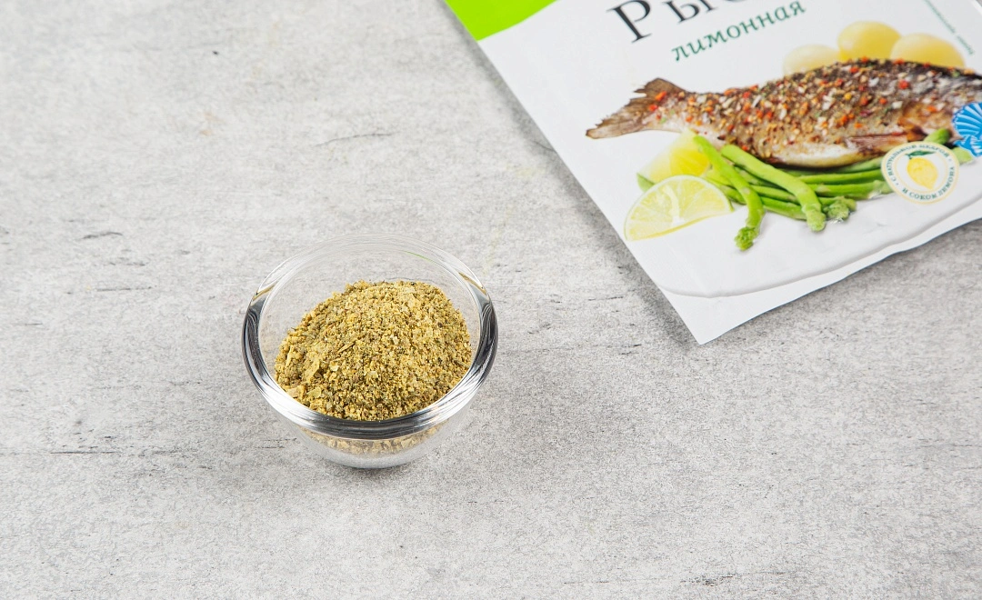 Приправа для рыбы лимонная с морской солью "Волшебное дерево", 30 гр