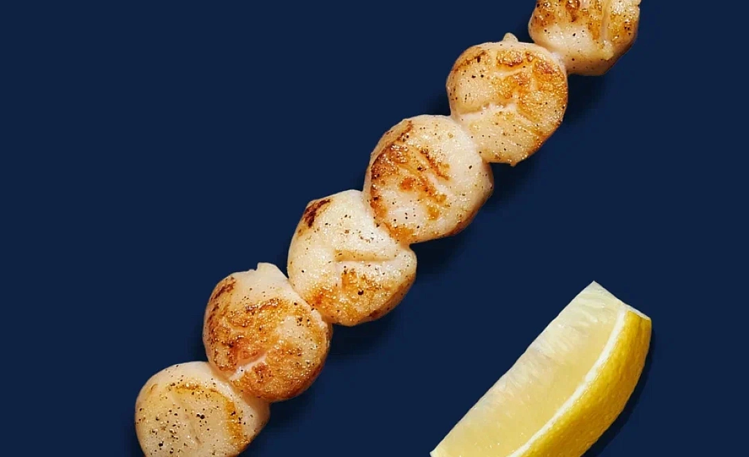Шашлычки из морского гребешка