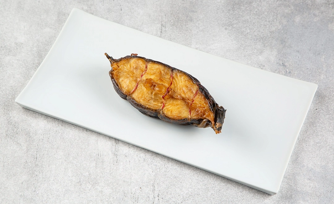 Зубатка пестрая кусок горячего копчения