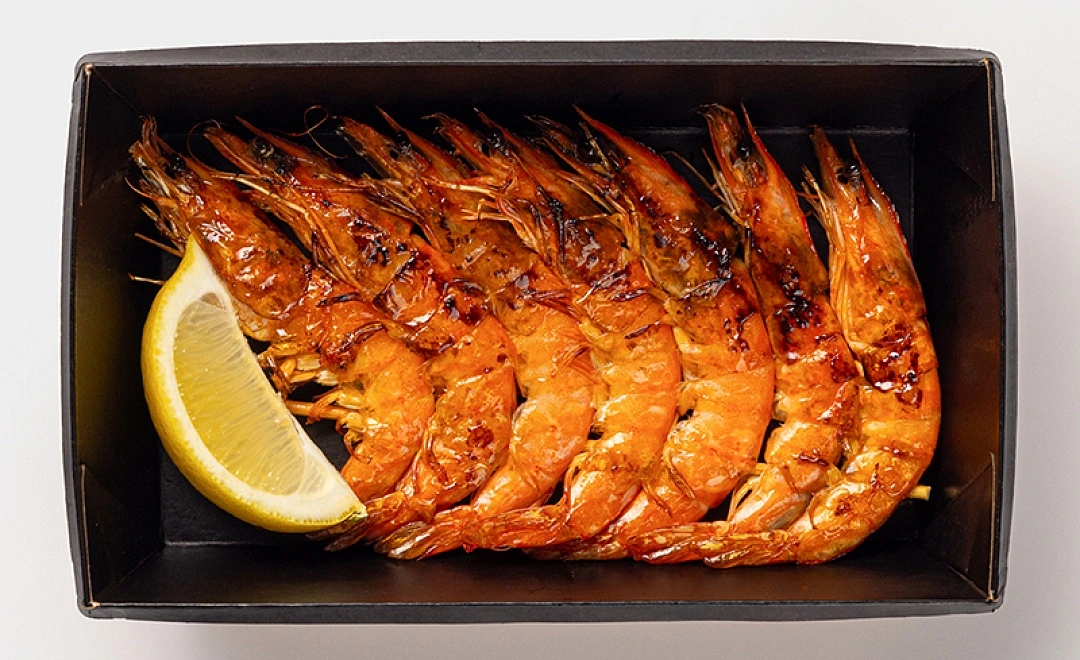 Шашлычки из королевских креветок