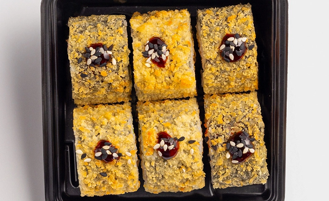 Ролл теплый краб