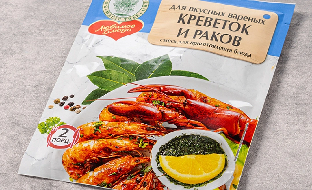 Приправа "Вкусные варёные креветки и раки" "Волшебное дерево", 55 гр