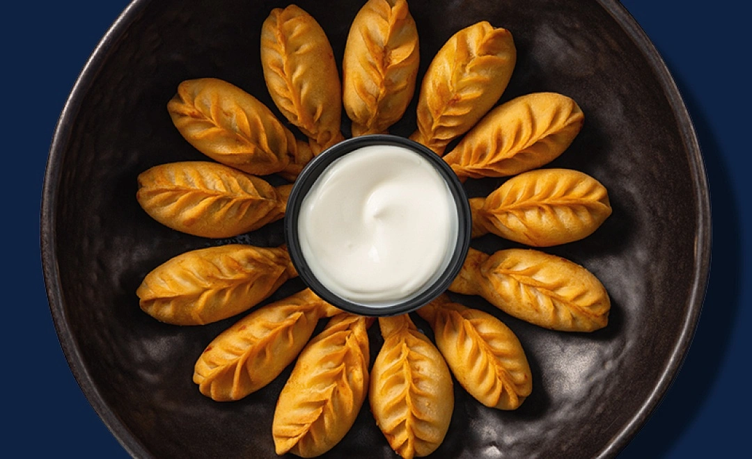 Пельмешки из 2 видов рыб жареные