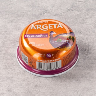 Паштет из индейки "Argeta", 95 г