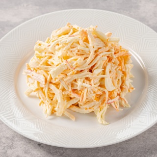 Салат "Снежный краб" с икрой летучей рыбы, вес