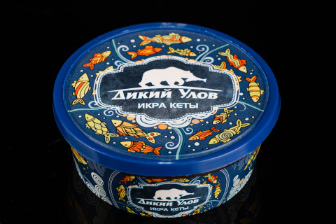 Икра кеты солёная "Дикий улов", мороженая 200 гр