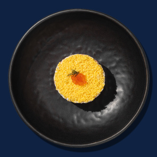 Салат мимоза с горбушей горячего копчения из нашей коптильни