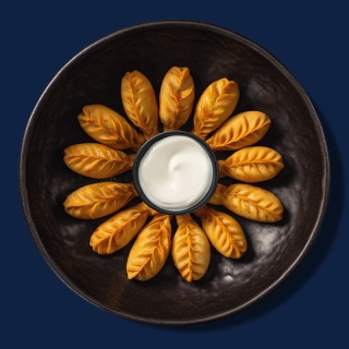 Пельмешки из 2 видов рыб жареные