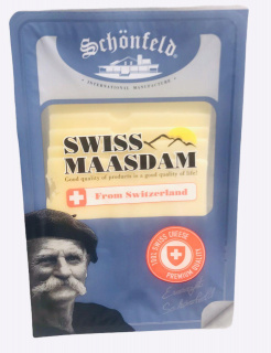 Сыр Schonfeld  Swiss Maasdam  48 % нарезка 125 г